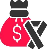 Money Bag Creative Icon Design vector