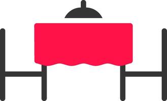 Glyph Red and Yellow Gradient vector