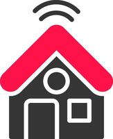 Smart Home Creative Icon Design vector