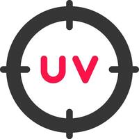 Uv Creative Icon Design vector