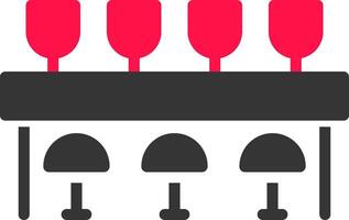 Bar Counter Creative Icon Design vector