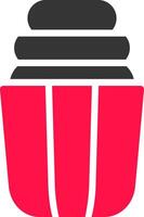 Glyph Red and Yellow Gradient vector