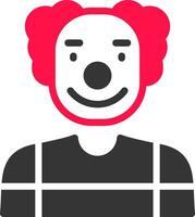 diseño de icono creativo de payaso vector