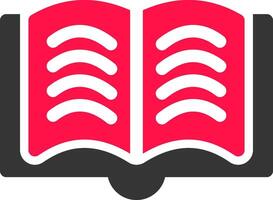 diseño de icono creativo de libro abierto vector