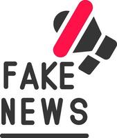 Fake News Creative Icon Design vector