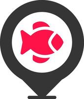 Fishing Destinations Creative Icon Design vector