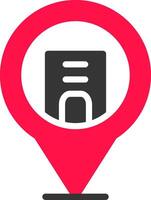 Location Pin Creative Icon Design vector