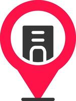 Location Pin Creative Icon Design vector