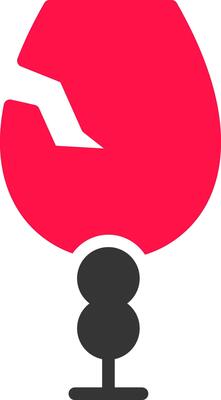 Broken Glass Creative Icon Design