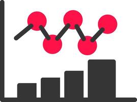 Bar Chart Creative Icon Design vector