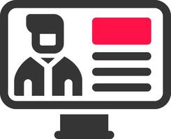 Online Lecture Creative Icon Design vector