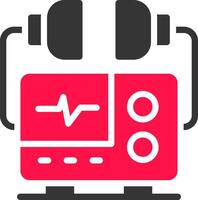 Defibrillator Creative Icon Design vector