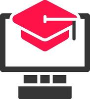 Online Courses Creative Icon Design vector