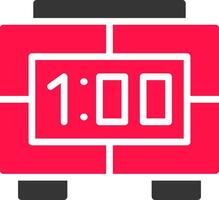 Digital Clock Creative Icon Design vector