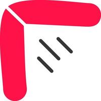 Glyph Red and Yellow Gradient vector