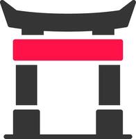 Torii Gate Creative Icon Design vector
