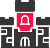 diseño de icono creativo de castillo vector