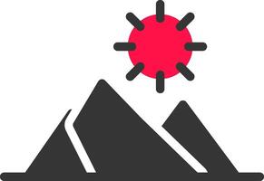 Mountains Creative Icon Design vector