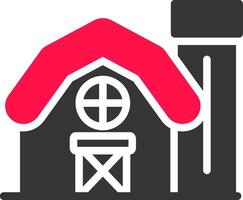 Farm House Creative Icon Design vector