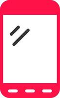 Glyph Red and Yellow Gradient vector