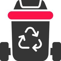 Trash Bin Creative Icon Design vector