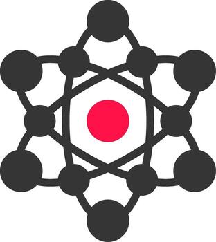 diseño de icono creativo de átomo vector