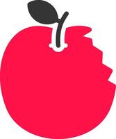 diseño de icono creativo de manzana vector