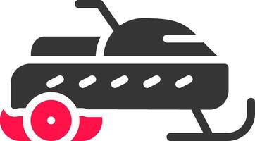 Snowmobile Creative Icon Design vector