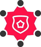 Sheriff Badge Creative Icon Design vector