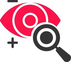 Eyesight Check Creative Icon Design vector