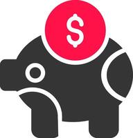 Piggy Bank Creative Icon Design vector