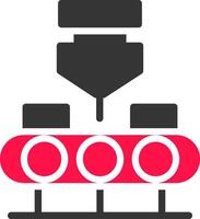 Conveyor Belt Creative Icon Design vector