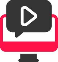Video Tutorial Creative Icon Design vector