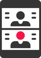 Videocall Creative Icon Design vector