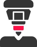 Drilling Machine Creative Icon Design vector