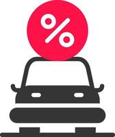 Car Loan Creative Icon Design vector