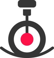 Unicycle Performance Creative Icon Design vector