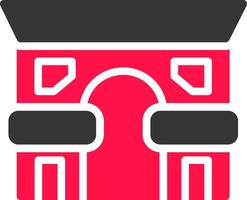 Arc De Triomphe Creative Icon Design vector