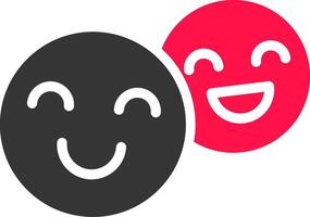 Happiness Creative Icon Design vector