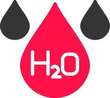 H2O creativo icono diseño vector