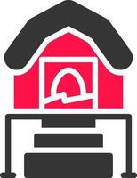 Chicken Coop Creative Icon Design vector