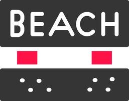 Beach Creative Icon Design vector