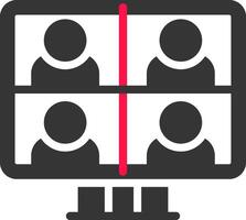 Conference Call Creative Icon Design vector