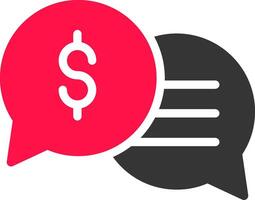 Business Dialog Creative Icon Design vector