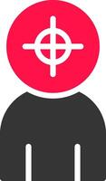 Police Shooting Creative Icon Design vector