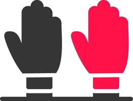 Exam Gloves Creative Icon Design vector