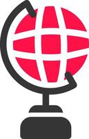 Globe Stand Creative Icon Design vector