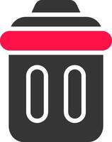 Trash Bin Creative Icon Design vector