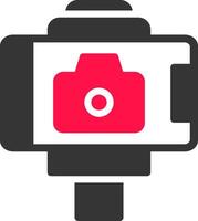 Selfie Stick Creative Icon Design vector