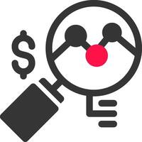 Market Research Creative Icon Design vector